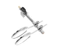 jojofuny Double Ocular Loupe 25mm 5X Clip On To Eyeglass Frames For Reading Small Text Watch Repairs Protects Eyeglasses Metal Glass Dual-Lens