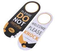 jojofuny Double-sided Do Not Disturb Door Sign for Hotel Office High-end Door Knob Tag with Printing Stylish Privacy Reminder for Meeting Rooms Homes Spas and Public Spaces