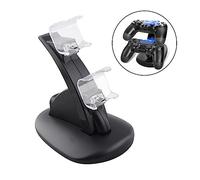 jojofuny Dual Usb Controller Charger Dock Station for Pro and Standard Controllers Fast Charging Led Indicator Black