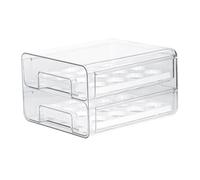jojofuny Egg Carton Container Egg Holder for Refrigerator Compartment Storage Box Ventilation Window Sturdy Pet Plastic