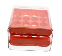 jojofuny Egg Carton Storage Box Convenient Egg Organizer for Refrigerator Household Kitchen Thickened Wear-resistant Material