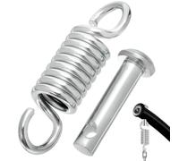 jojofuny Egg Chair Spring Hook Replacement Kit Heavy Duty Hanging Garden Seat Hanger Swing Bracket Support Patio Hammock Porch Furniture Bolt Shocks Absorber Pin Plugs Set