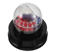 jojofuny Electric Mini Lottery Ball Machine with Balls, Plastic Tabletop Game Featuring Eyecatching Design and Simple Rules, for Family Gatherings and Group Games, Powered by 2 Aa Batteries