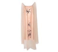 jojofuny Elegant Maternity Dress Bamboo Leaf Pattern Maternity Outfit Comfortable and Fashionable Pregnancy Dress Gown for Photoshoot