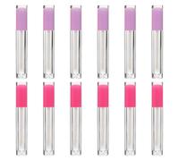 jojofuny Empty Lip Gloss Tubes and Lipstick Tubes 12pcs 5ml Plastic Containers with Rubber Wands for Diy Lip Balm and Cosmetic Storage in Travel Makeup Kits