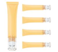 jojofuny eye cream tube, 5pcs 20g Refillable Plastic Makeup Storage Tube with Roller Ball Applicator, Secure Storage Leak Prevention for Women and Beauty Product