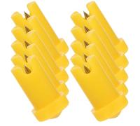jojofuny Eyelash Needle Eyelash Glue Pin Replacement 100Pcs 1.3X0.8X0.6Cm Fine Workmanship Anti-Blocking Yellow for Professional Salon Use Glue Bottle Accessory