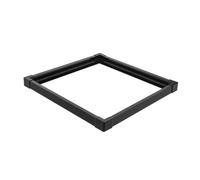 jojofuny Fish Tank Edge Guard Aquarium Top Double-layer Seal Strip 40x40mm Black for 5-6mm Glass Corner Protector Aquarium Safety Trim Proof Edge