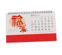 jojofuny Flipped Desk Calendar Premium Quality Spiral Calendar for Home Office for Organizing Events Appointments Reminders Dragon Year Design