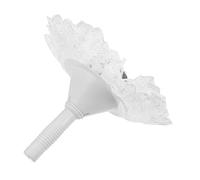 jojofuny Floral Bouquet Handle for Bridal Bouquets Lightweight Wedding Floral Holder with White Lace Moderate Accessory for Engagement Valentines Day DIY Flower Arrangements Random Color