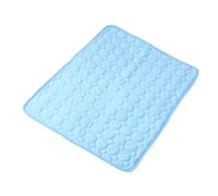 jojofuny Foldable Summer Pet Cooling Mat Breathable Soft Ice Crystal Compound Pad for Dogs Cats Puppies Heat Dissipation Rest Mat Blue