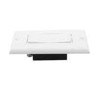 jojofuny Gang White Rocke Switch Panel Single Control Light Switch Easy Wall Mount for Indoor Home Lighting Ambiance Multifunctional Electrical