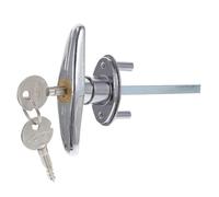 jojofuny Garage Door Lock Kit Locking T-Handles Hardware Locking Emergency Release Lock for Garage Doors - Steel Wire Construction Easy to Use Universally Compatible for Hotels and Stores