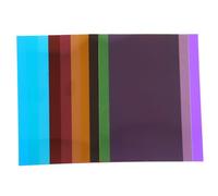 jojofuny Gel Light Filter Pvc Sheets 10pcs Colored Lighting Gels for Stage and Photo Use with Steady Colour Temperature and Colour Mixing Properties