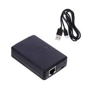 jojofuny Gigabit Ethernet Network Poe Splitter High Speed Splitter Auto Portable Hub Extension Cable Hub Long Life No Interference Real Physical Isolation