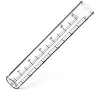 jojofuny Glass Rain Gauge Tube for Accurate Rainfall Measurement with Flat Bottom and Dual Scales Sturdy Glass Material Suitable for Climate Research and Farming Outdoor Use