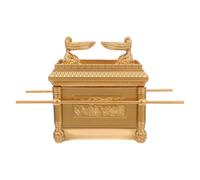 jojofuny Gold Resin Ark of Covenant Religious Craft Figurine for Home and Church Decor Spiritual Ornament for Prayer and Faith-inspired Occasions Jewish Judaica Symbolic Statue