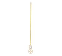 jojofuny Golden Rhinestone Metal Royal King Scepter Costume Accessory Prop