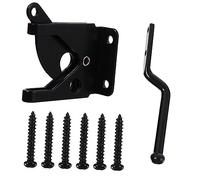jojofuny Gravity Lever Gate Latch Self Locking for Wood Fence Gate Iron Bolt Lock Hardware Accessories for Sliding Bolt Lock Installation