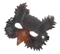 jojofuny Halloween Owl Half Face Costume Accessory Made of Comfortable Non-woven Fabric, Decorative and Elegant Design for Party and Dancing Party Use Random Color