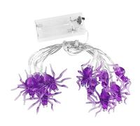 jojofuny Halloween Purple Spider LED String Lights LEDs Durable Eco Friendly Party Lanterns for Indoor Outdoor Halloween Decorations