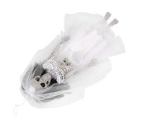 jojofuny Halloween Skeleton Bride Hanging Ornament Plastic Skeleton Decoration for Haunted House Party Home Decor Desktop Craft Accent