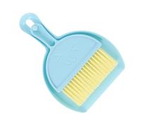 jojofuny Hamster Cage Clean Tool Mini Dustpan Brush Set Blue Small Cleaning Broom Kit for Guinea Pig Cage Litter Box Waste Removal Pet Supplies