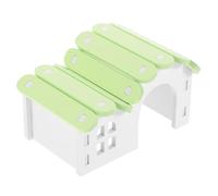 jojofuny Hamster Hideout House Small Animal Hut Guinea Pig Hideaway Toy Accessories Green Mini Habitat Shelter for Hamsters, Chinchillas, and Small Rodents