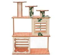 jojofuny Hamster Wooden House Delicate Squirrel House Villa Rat Hideout Sleeping Convenient Cleaning Wood 7.07x5.11x2.55in Cage Decoration Daily Rest for Small Animals Rabbits and Other