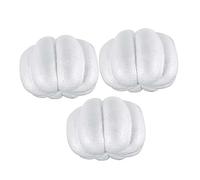 jojofuny Handmade White Pumpkin Mold Set DIY Craft Paintable Foam Realistic Simulation for Halloween Fall Thanksgiving Party Decoration Diameter