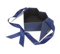 jojofuny Heart Shaped Favor Box with Double Door Opening and Elegant Ribbon Portable Gift Wrapping Case for Presents Lipstick Storage Birthday and Festival Packaging Smooth Surface and Fine