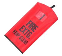 jojofuny Heavy Duty Fire Extinguisher Cover with Window and Inspection Tag Pocket, Waterproof and Frost-proof Fabric Protector for Outdoor Use in Parks and Vehicles, Easy Identification