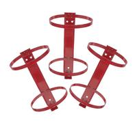 jojofuny Heavy Duty Fire Extinguisher Wall Mount Bracket with Adjustable Limit Slots and Dualhole Positioning 3pcs Iron Material Fire Extinguisher Holder for Powder Models , Suitable