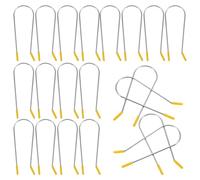 jojofuny Hot Curler Clip Replacement 20Pcs 304 Stainless Steel U-Shaped Clamps for Electric Rollers Suitable for Hair Types Random Color