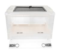 jojofuny Insulated Pet Cage Box for Hamster Chinchilla Hedgehog Foldable Design Heating Function for Indoor Pet Breeding