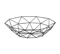 jojofuny Iron Drain Basket Multi-purpose Container Storage Basket Size S Black for Kitchen and Living Room Food Vegetable Organization