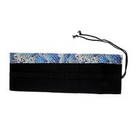 jojofuny Japanese Style Large Capacity Pencil Roll Up Case Wear-Resistant Cotton Linen Organizer Space-Saving Sketch Color Pencil Storage Bag Portable and Tidy Pen Roll Wrap for Students
