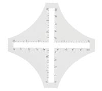 jojofuny Knitting Density Ruler Fabric Cutting Ruler for Beginners Tailors Acrylic Counting Frame Smooth Surface without Burrs for Sewing Work and Clothes Design