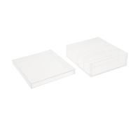 jojofuny Laboratory Incubation Box 4 Compartment Acrylic Container with Lid 73ml Capacity with Absorbent Wells for Secure Containment and Space for Western Blot Samples and Strips
