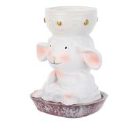 jojofuny Lamb Resin Incense Burner Incense Holder Home Decor Incense-stick Holder Fragrance Oil Diffuser Homemade Aromatherapy Stove Aromatherapy Ornamental Decor Desktop Ornament White