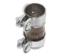 jojofuny Lap Joint Sleeve Clamp with Sealing Performance and Converters Stainless Steel and Flexible Application, Silver Silencer Band Clamp for Exhaust Pipe for Automotive Exhaust Repair