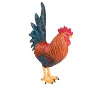 jojofuny Large Solid Simulation Rooster Figurine for, Standing Plastic Rooster Model for Early Learning and Garden Decoration,