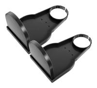 jojofuny Leak-Proof Laundry Drip Catcher Tray and Plastic Cup Holders, 2Pcs Foldable Laundry Soap Dispenser Tray for Washing Machine Softener in Black