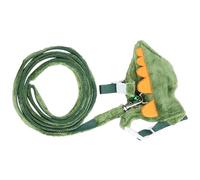 jojofuny Leash Harness and Leash Kit Anti-escaping Easy to Put and Take off Short Plush Vest Style with Bell for Outdoor Activities Suitable for Small Animals and Color