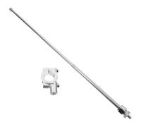 jojofuny Lightweight Silver Aluminium Alloy and Steel Bike Flag Pole Holder, Multi-purpose Stylish Flagpole Accessory for Bicycle Handlebar Mount, Sturdy and Adjustable