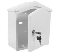 jojofuny Lockable Wall Mounted Milk Box - Plastic Storage Box with Lock for Milk Bottles and Mail Outdoor Hanging Crate for Home and Garden