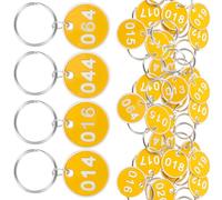 jojofuny Luggage Id Tags Key Ring Labels Aluminium Storage Tags with Key Ring for Landlords and Hotels