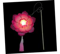 jojofuny Luminous Lotus Lamp Chinese Style LED Lamp for Performance Portable Photography Lighting Ornament for Show Chinese Lantern Lights for Events