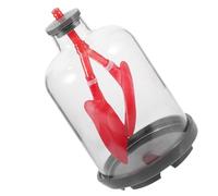jojofuny Lung Breathing Demonstration Model with Two Lung-like Sacs and Rubber Diaphragm, Plastic Rubber Construction, Hands-on Learning Teaching Tool for Science Education