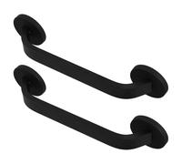 jojofuny Magnetic Door Handles for Refrigerator 2pcs Black Slanted Pull for Freezer Dishwasher Home Comfortable Grab Handle Design